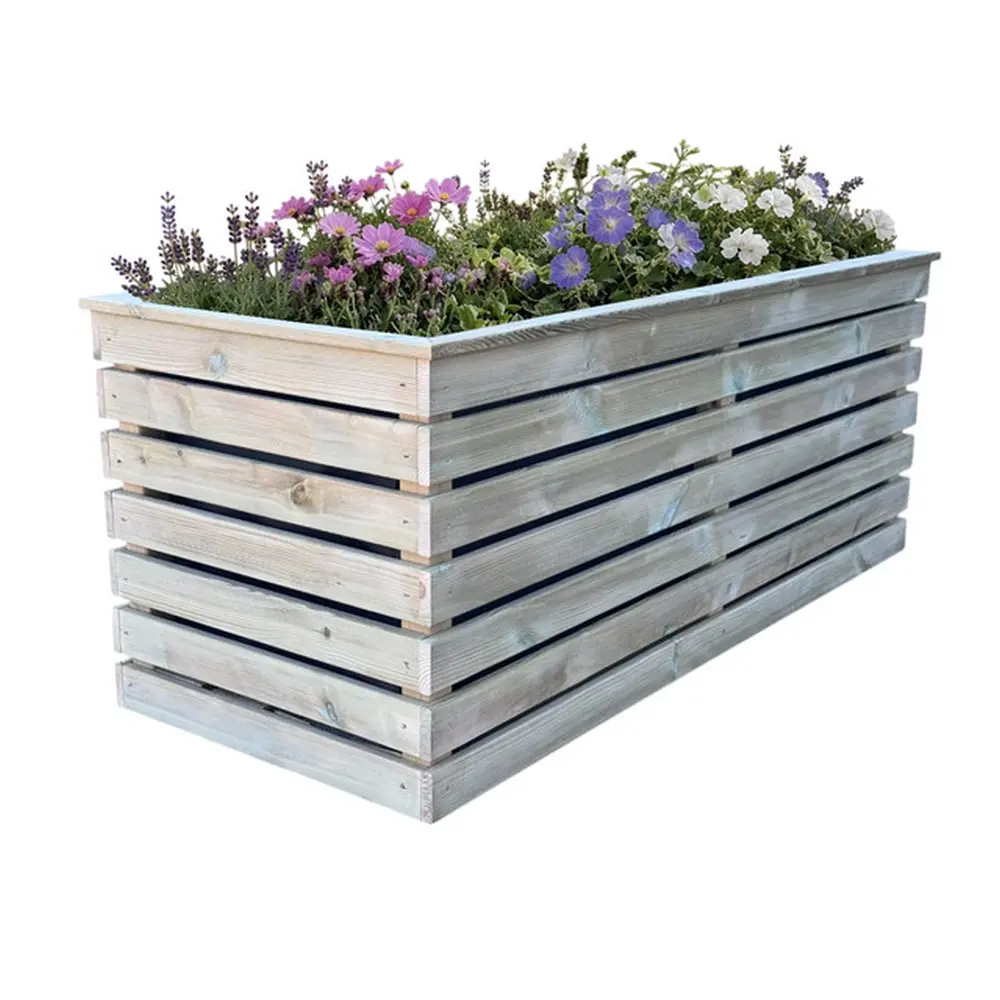 Customisable Cladded Wood Cube Planter - Image 4
