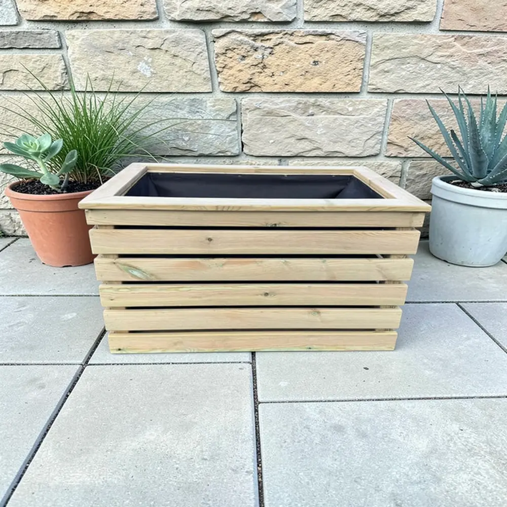 Customisable Cladded Wood Cube Planter - Image 7