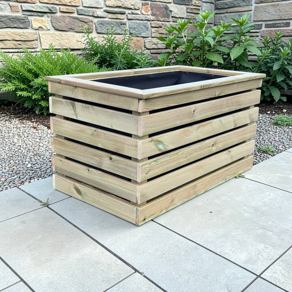 Customisable Cladded Wood Cube Planter - Image 8