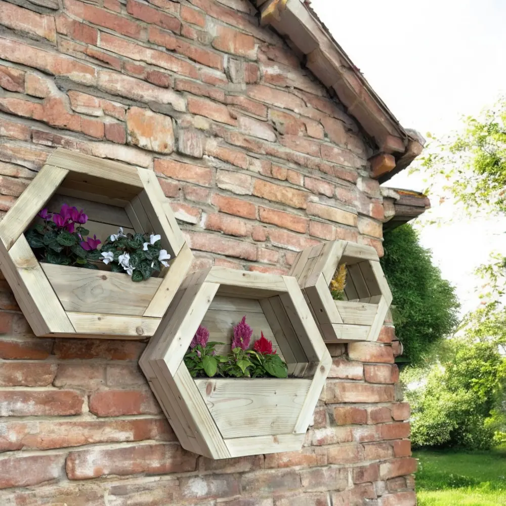 Redwood Planters