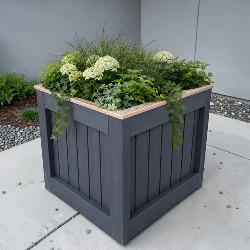 Customisable Wooden Cube Planter - Image 23