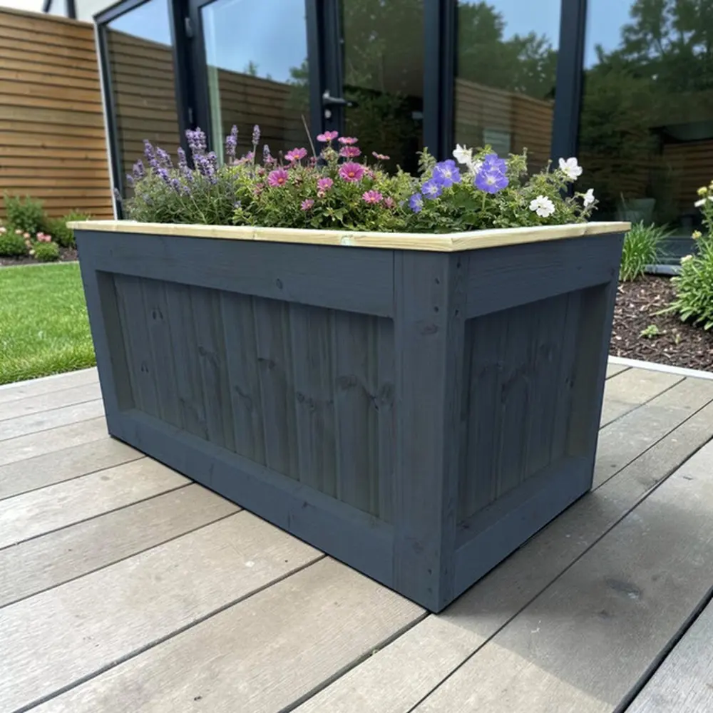 Customisable Wooden Cube Planter - Image 4