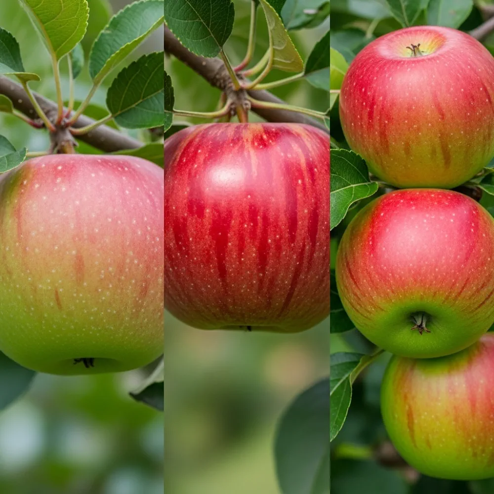Discovery', 'James Grieve' & 'Sunset' (Bare Root) Trio Tree