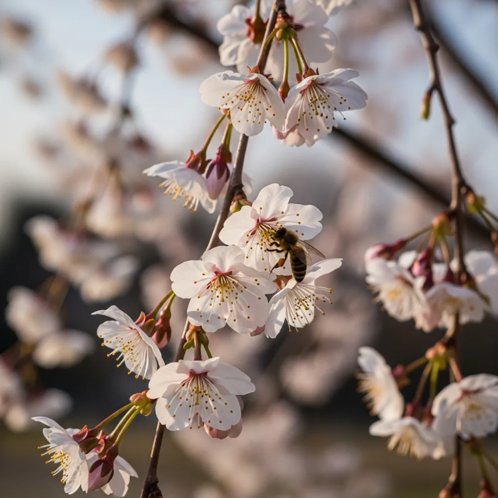 Dwarf White Weeping Cherry Blossom Tree | Mature Prunus 'Snow Showers' | Top Worked | 7.5L Pot | 2 Years Old - Image 2
