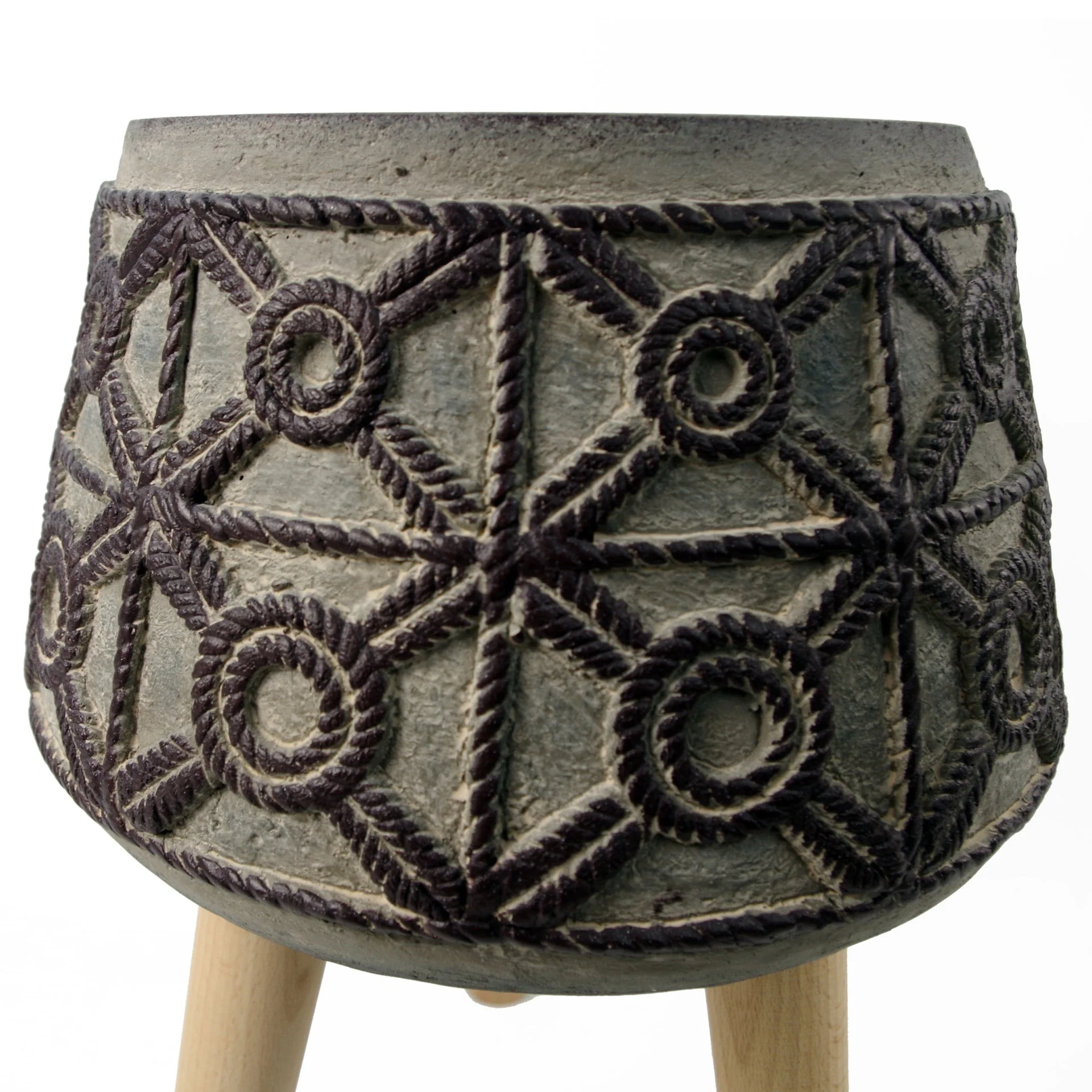Embossed Composite Large Planter - Image 3