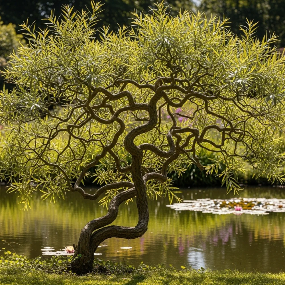 4ft Corkscrew Willow | Salix matsudana 'Tortuosa' | 2 Years Old | 7.5L Pot