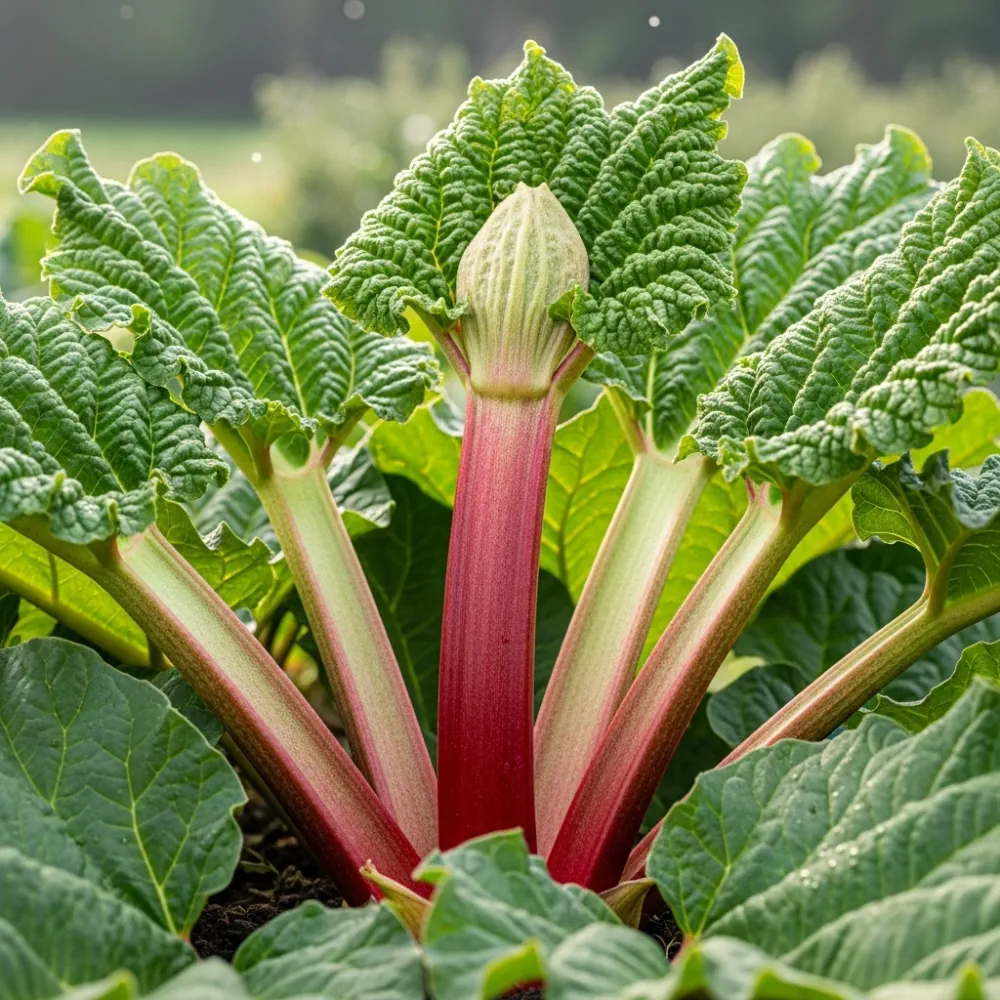Fulton's Strawberry Surprise' Rhubarb Plant | 3 x 9cm Pots
