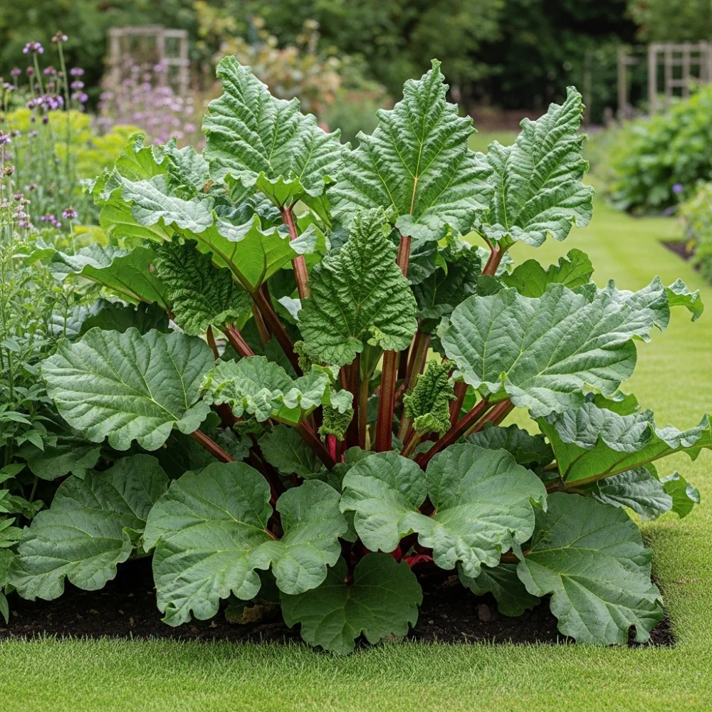 Fulton's Strawberry Surprise' Rhubarb Plant | 3 x 9cm Pots - Image 2