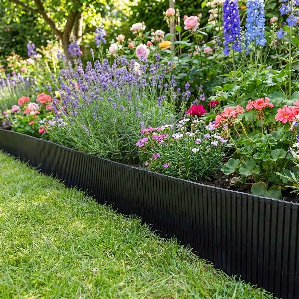 Galvanised Metal Heavy Duty Lawn Edging Roll - Wavy - 16.5cm Height - Image 16