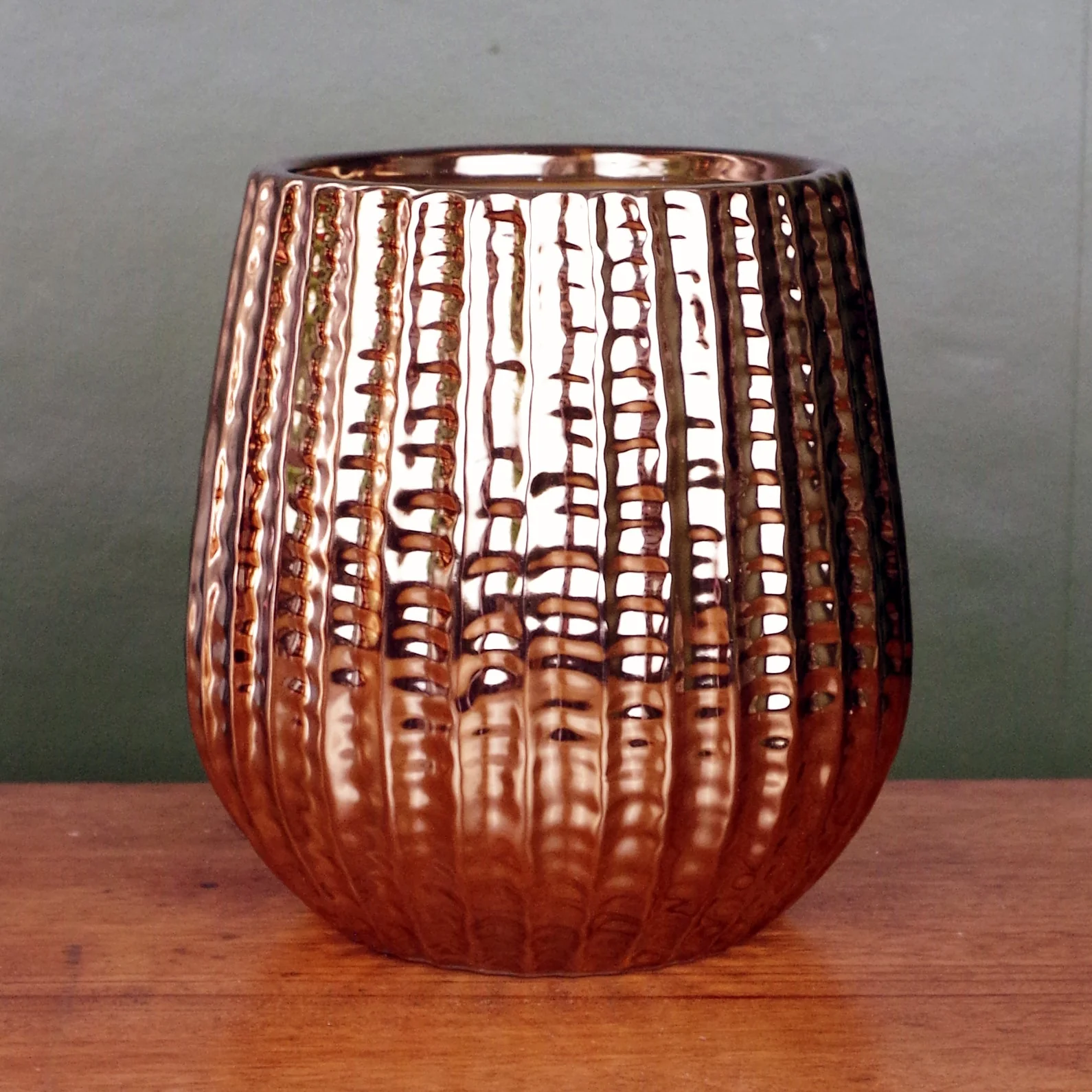 Gold Ceramic Planter Plant Pot