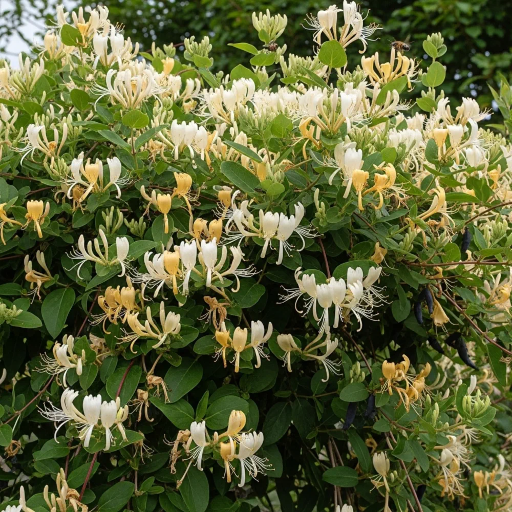 Japanese Honeysuckle | Lonicera Japonica 'Chinensis' | 4 Plants in 1.5L Pots - Image 3