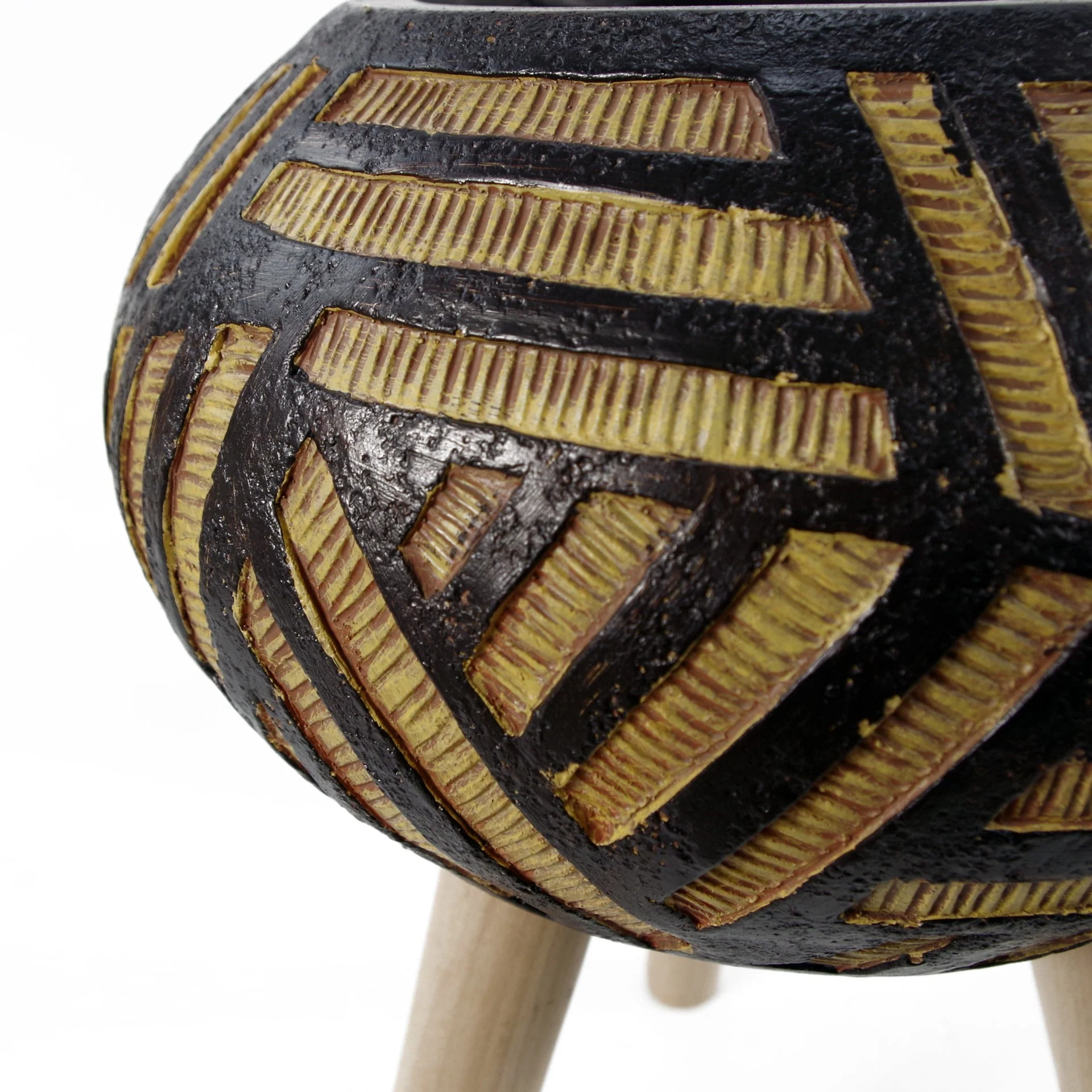 Large Composite Oval Planter with Stand - Image 3
