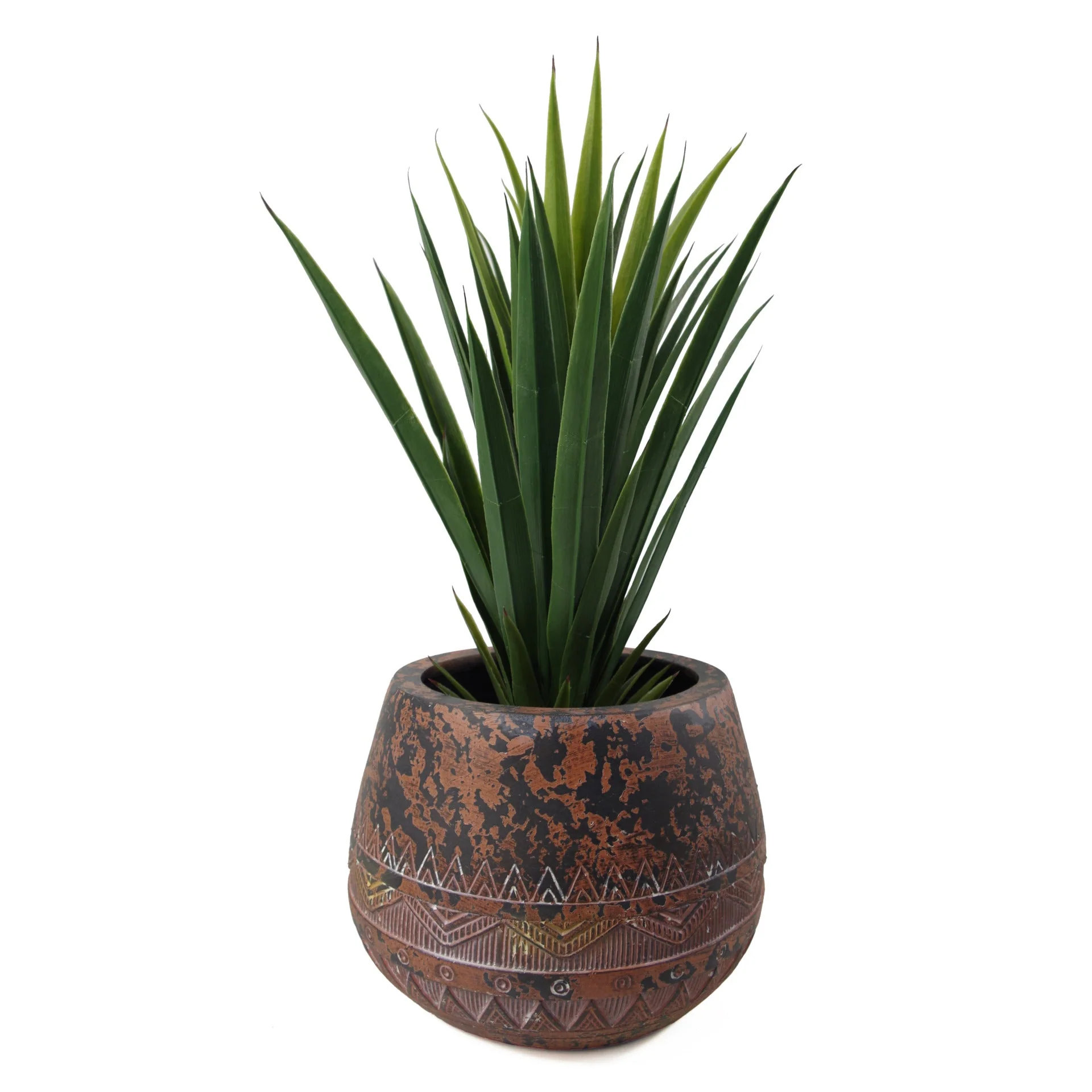 Large Composite Planter Brown / Black - Image 2