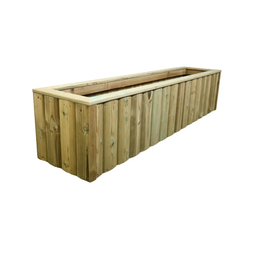 Log Lap Wooden Planter Trough - Image 10