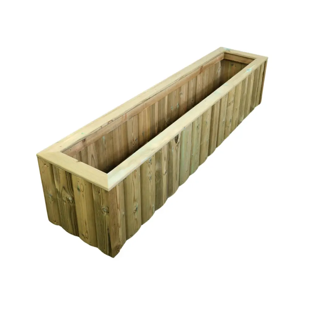 Log Lap Wooden Planter Trough - Image 13
