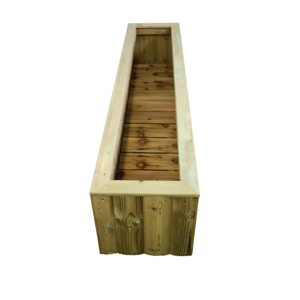 Log Lap Wooden Planter Trough - Image 14