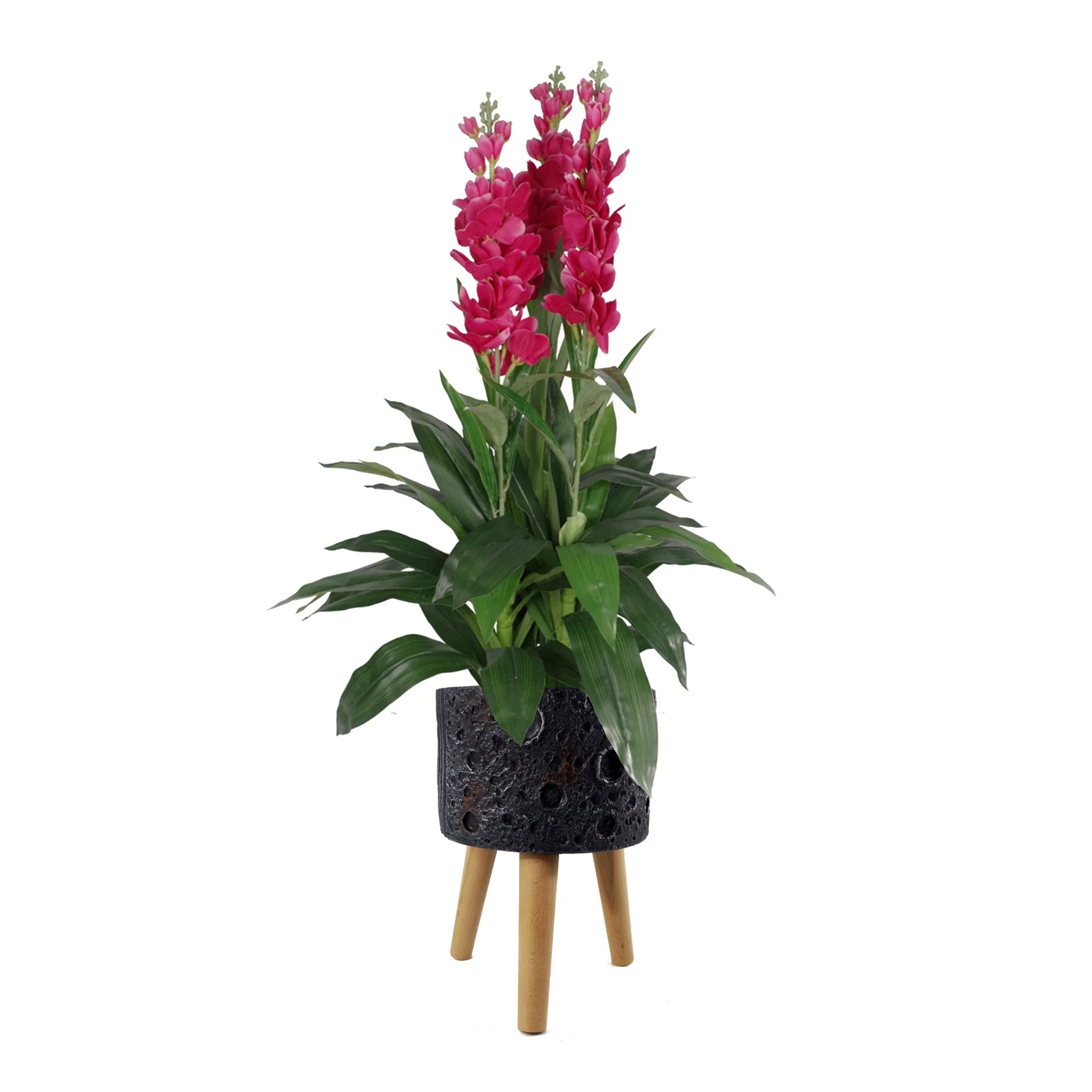 Moon Black Planter with Stand - Image 3