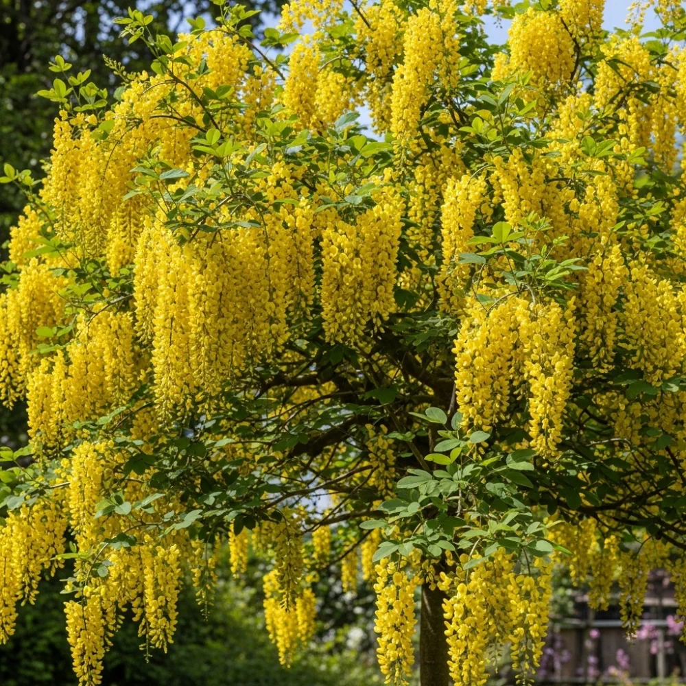 Multi-Stem Golden Rain Tree | Laburnum watereri 'Vossii' | 3L Pot - Image 3