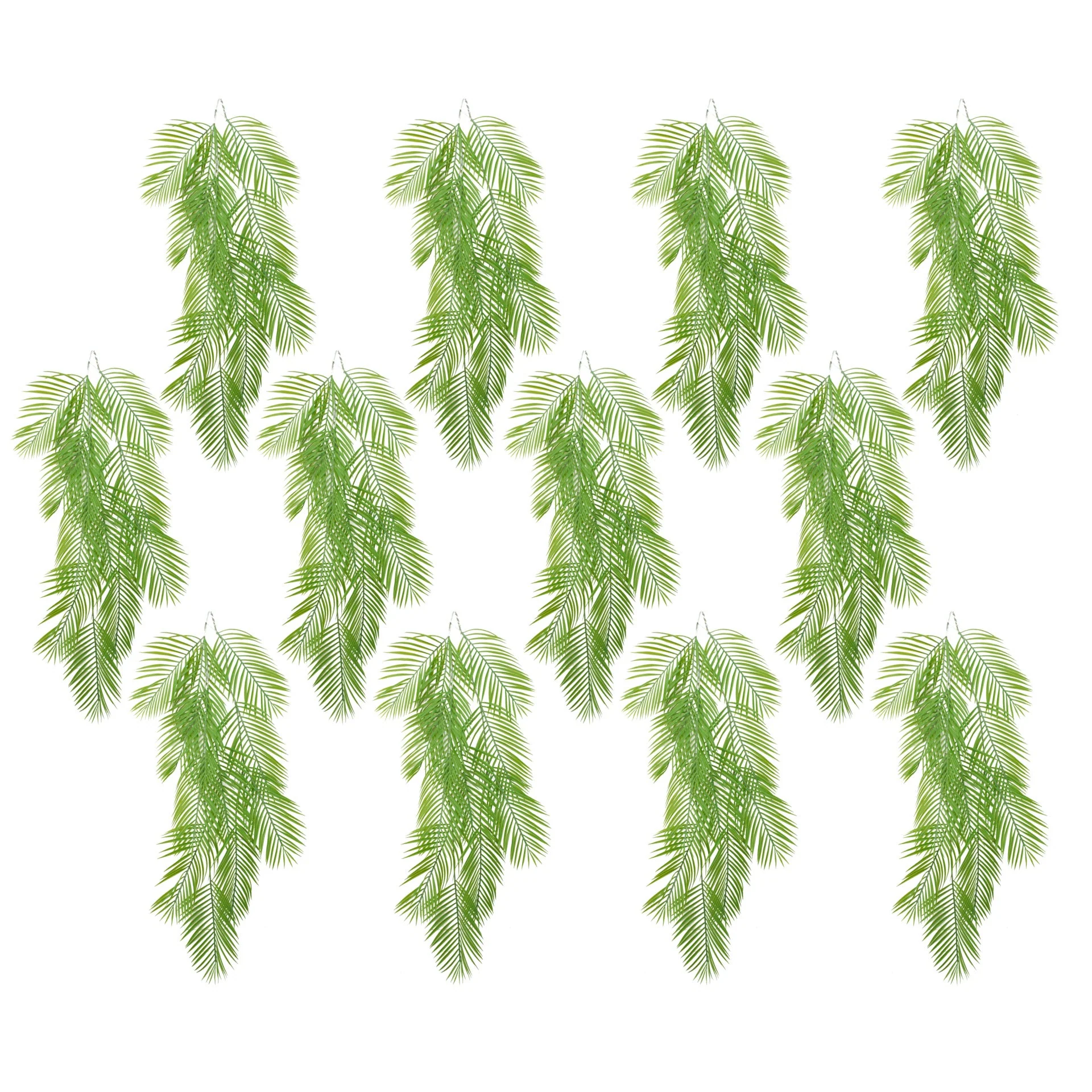 Pack of 12 x 120cm Artificial Hanging Palm Plant