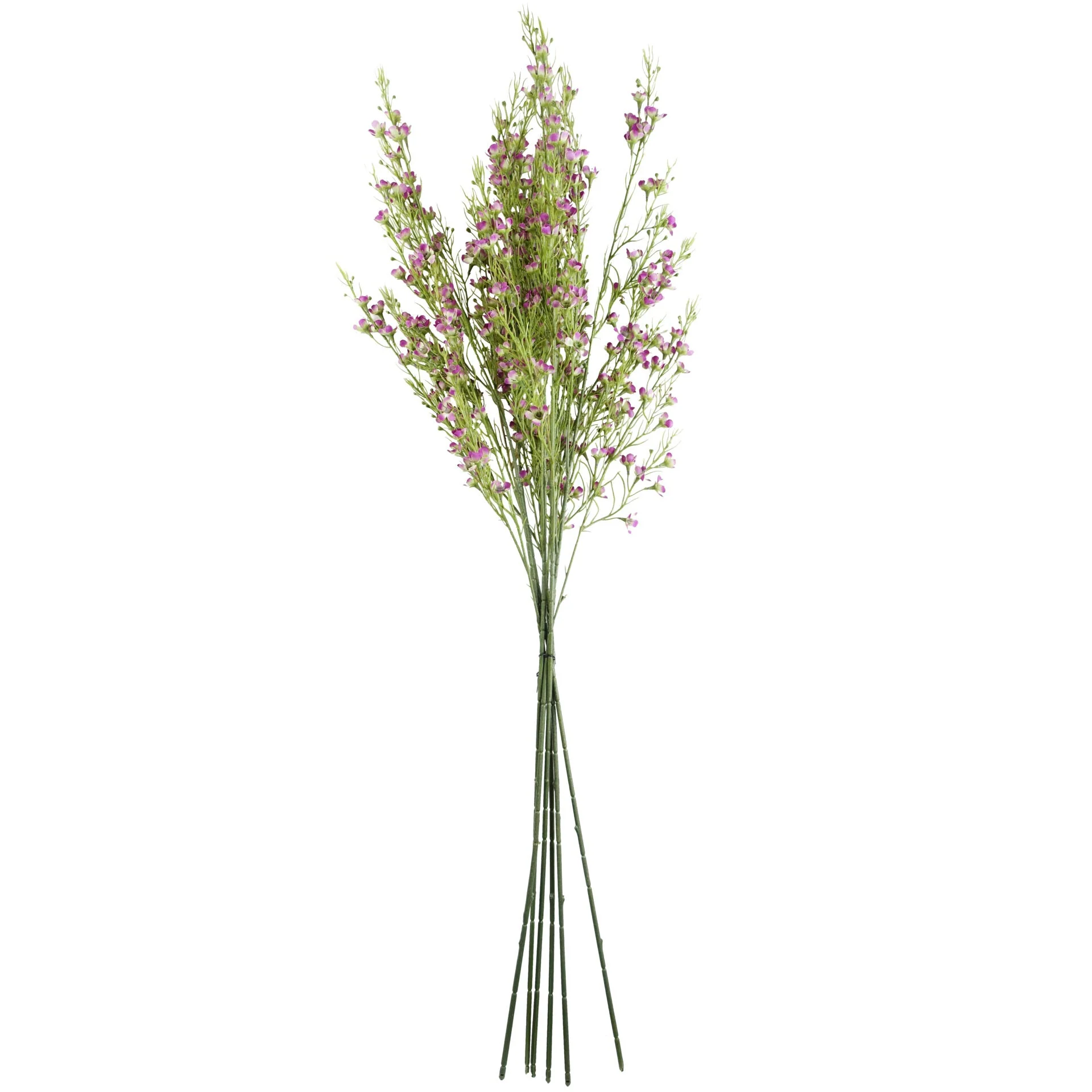 Pack of 6 x 100cm Artificial Foliage Stem with Small Flowers - Purple - Image 3
