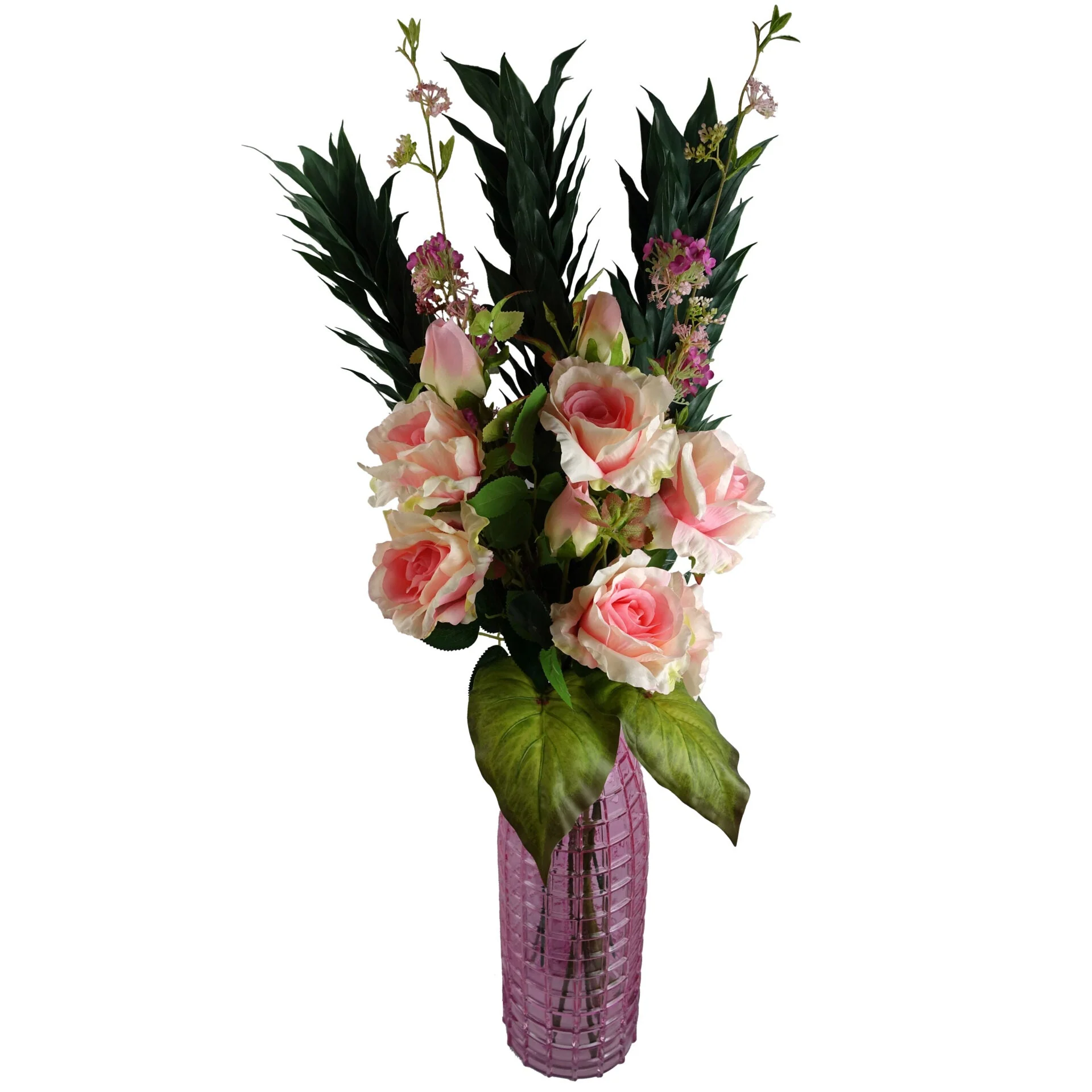 Pack of 6 x 100cm Artificial Plastic Decorative Leaf Spray - Image 3