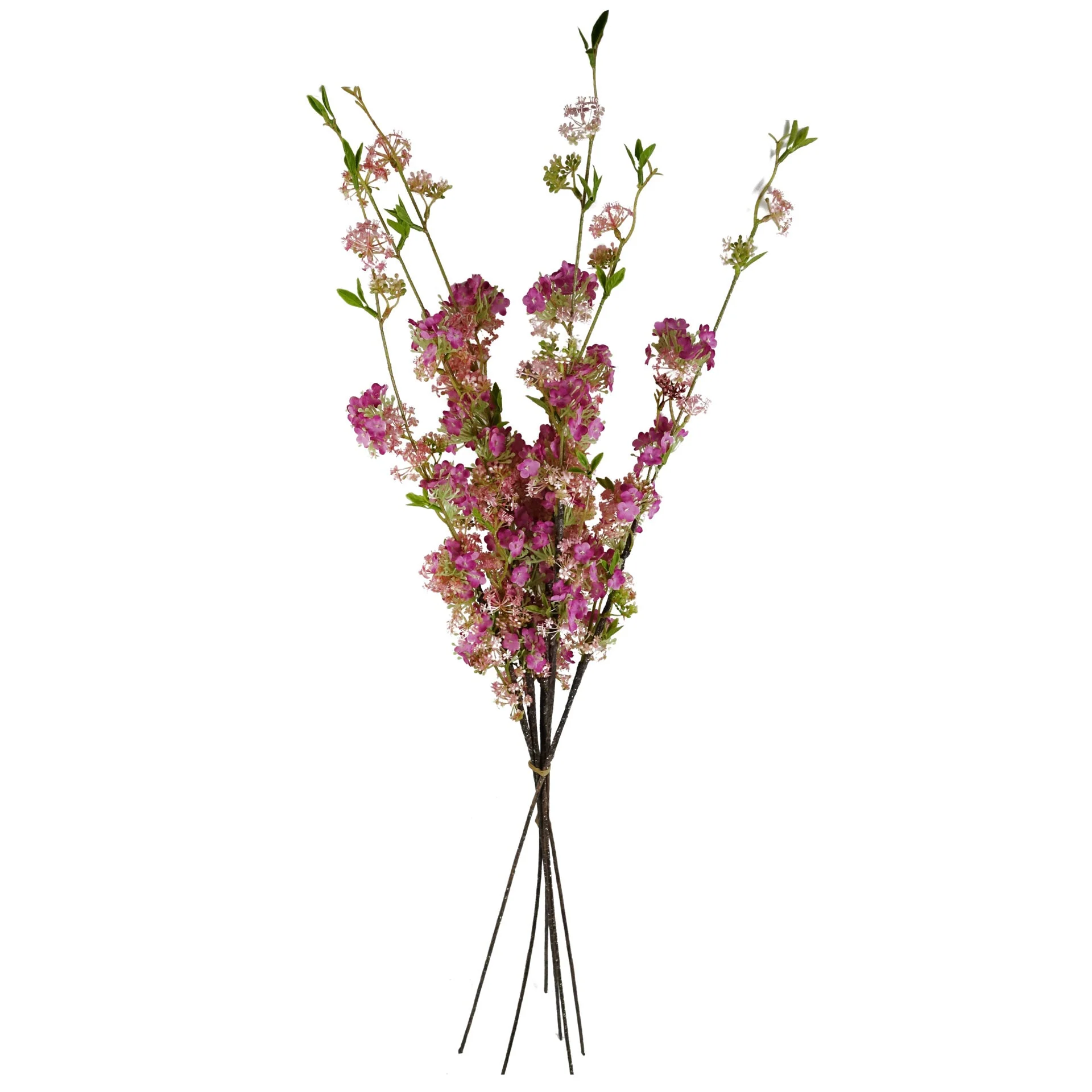 Pack of 6 x 100cm Pink Blossom Spray Stem - Image 2