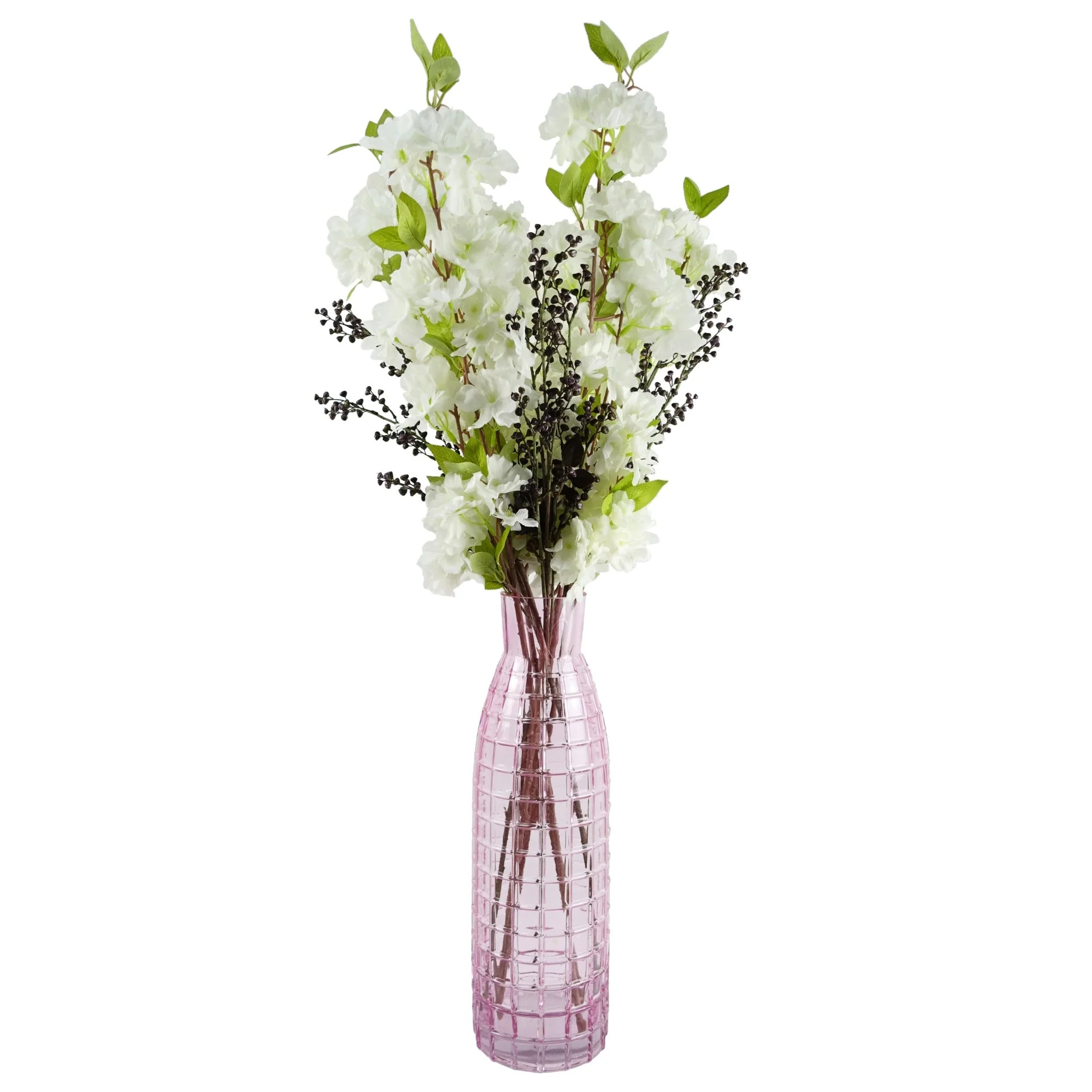 Pack of 6 x 100cm White Artificial Blossom Stem - Image 4