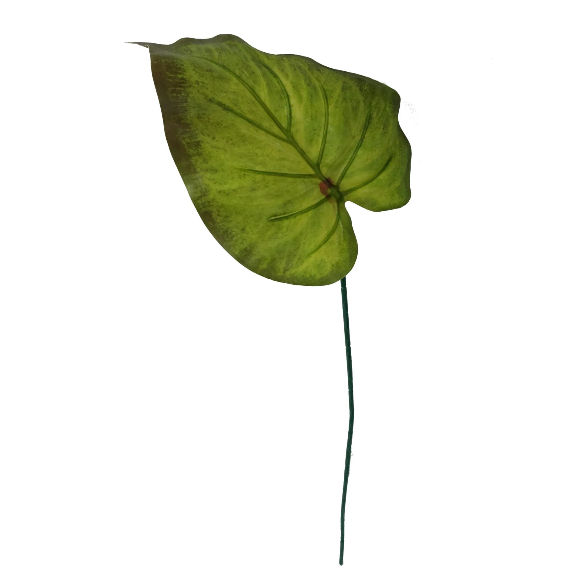 Pack of 6 x 50cm Artificial Green Plastic Leaf Stem - Image 4