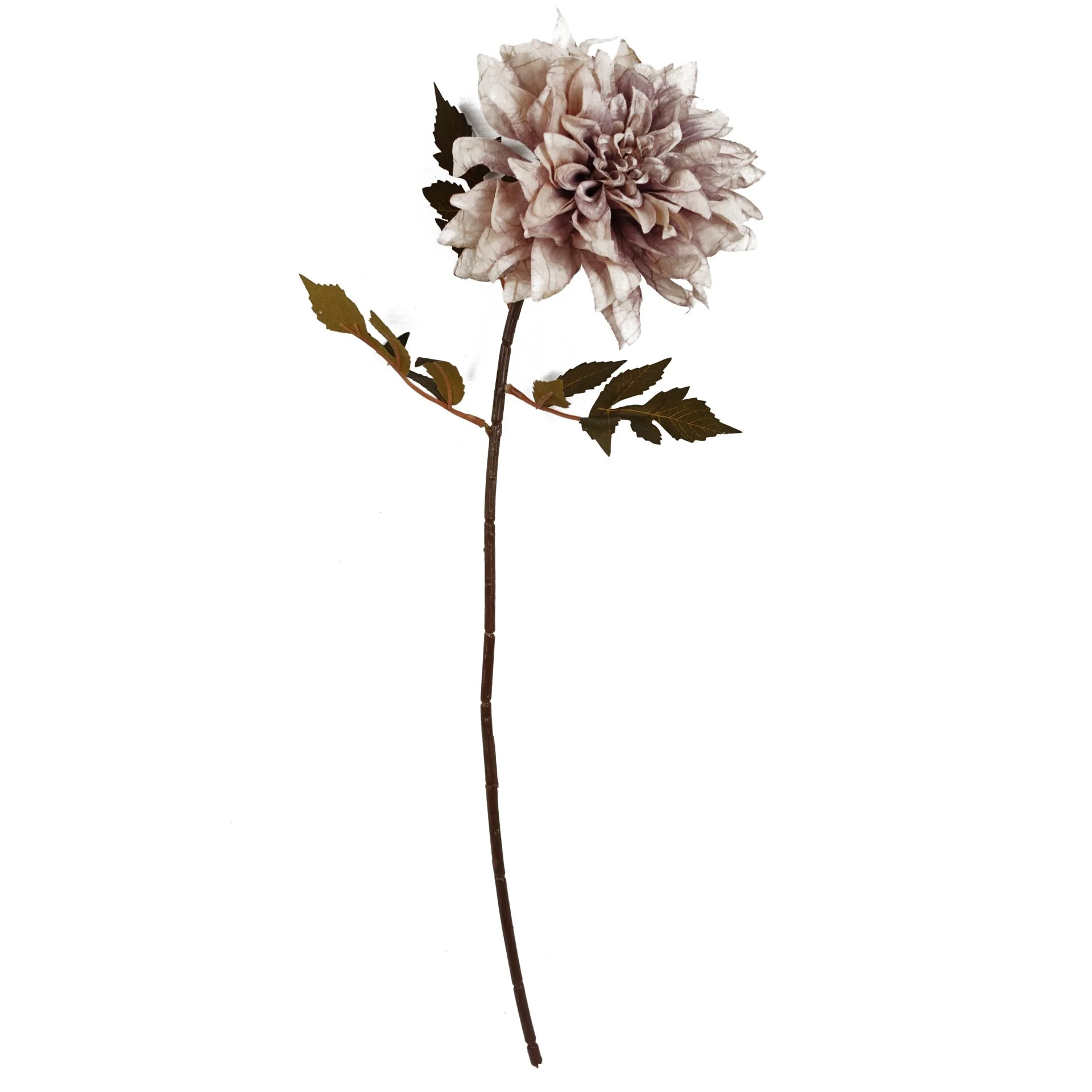Pack of 6 x 55cm Dahlia Flower Stem - Dusty Pink - Image 3