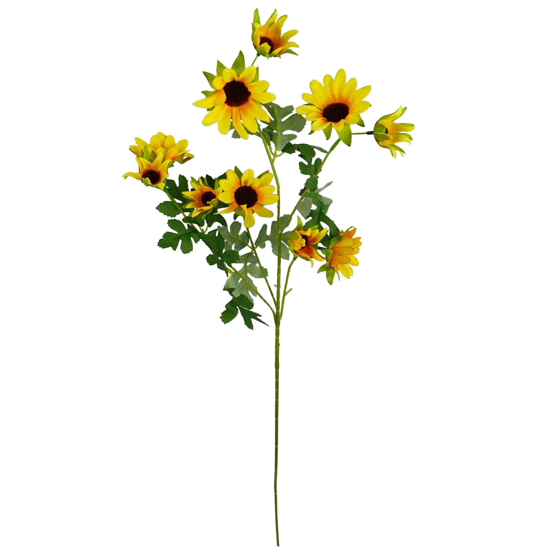 Pack of 6 x 70cm Artificial Yellow Daisy Flower Spray - Image 2