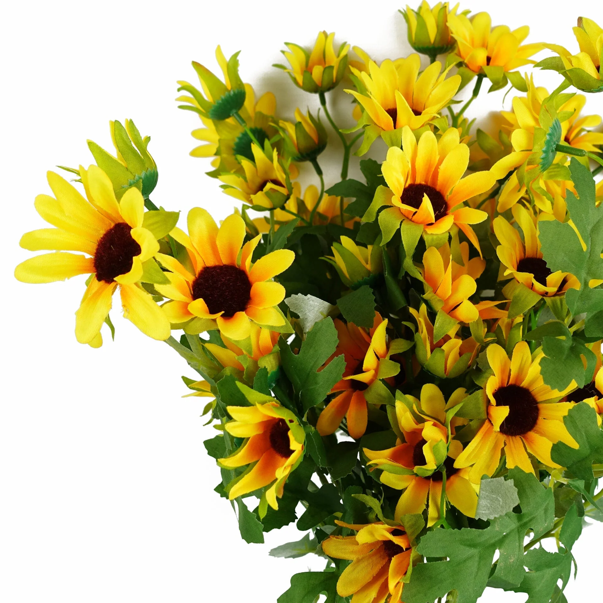 Pack of 6 x 70cm Artificial Yellow Daisy Flower Spray - Image 4