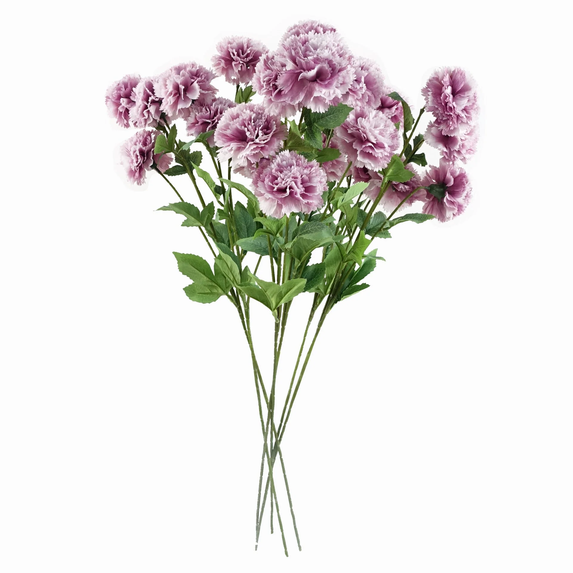 Pack of 6 x 70cm Pink Artificial Carnation Stem - 24 Flowers - Image 2
