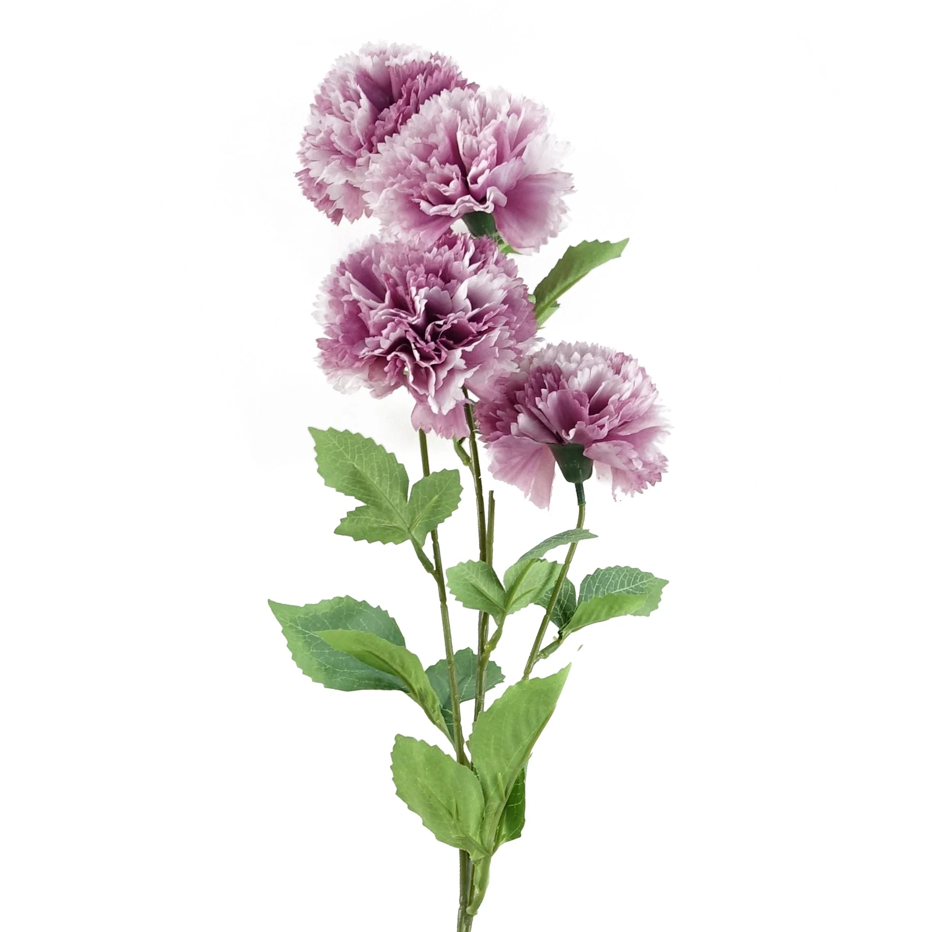 Pack of 6 x 70cm Pink Artificial Carnation Stem - 24 Flowers - Image 3