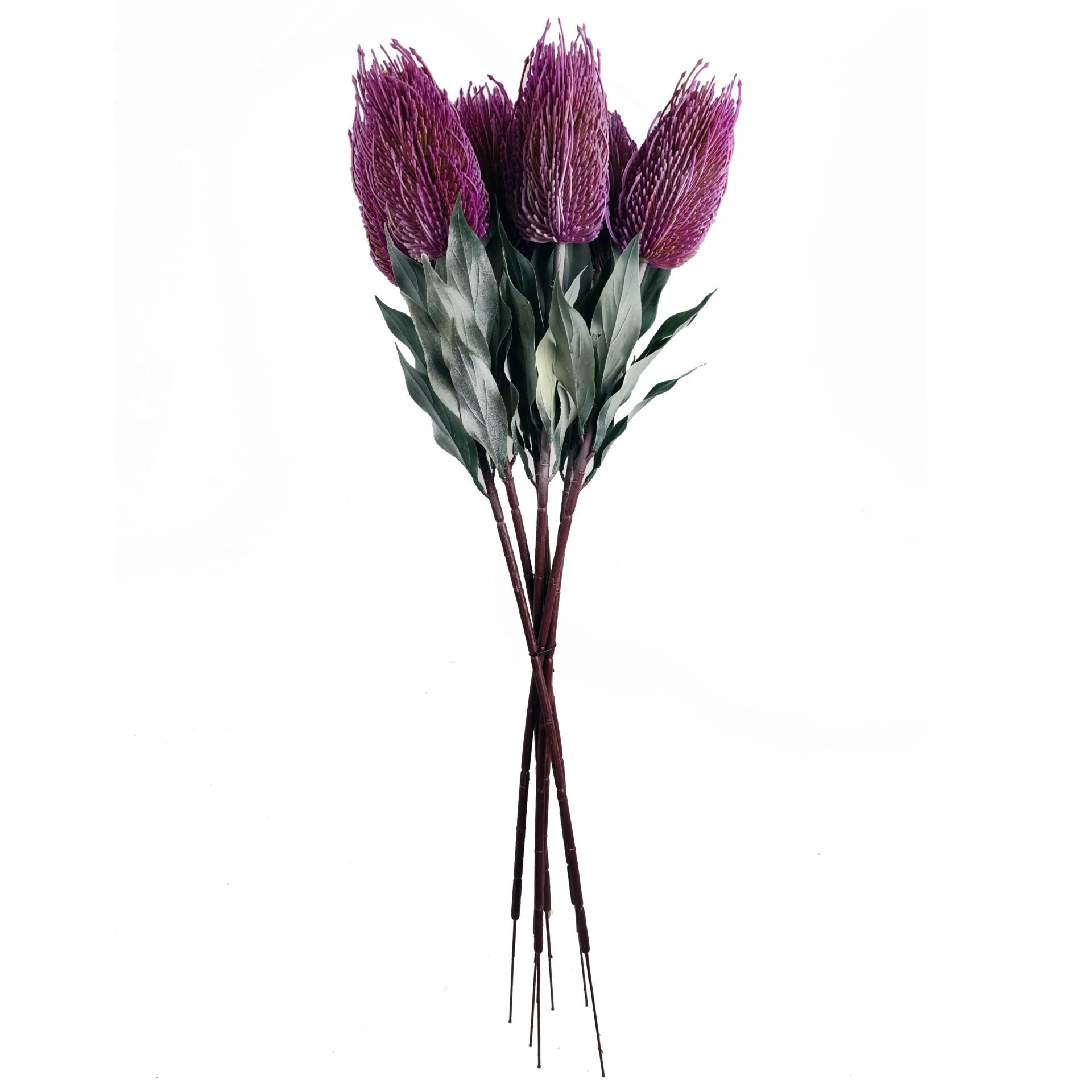Pack of 6 x 75cm Banksia Menziesii Pink Flower Stem Artificial - Image 2