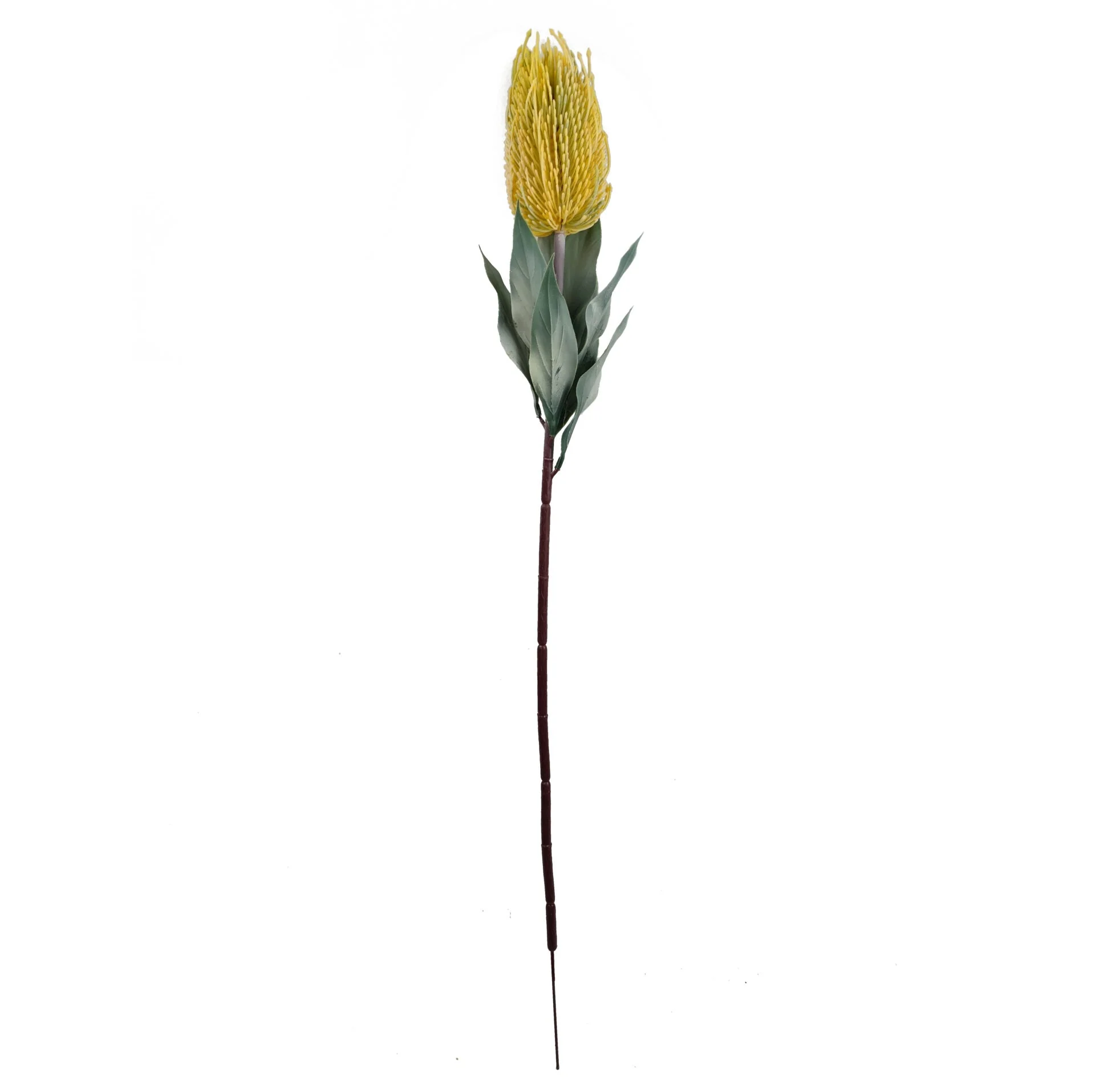 Pack of 6 x 75cm Banksia Menziesii Yellow Flower Stem Artificial - Image 3