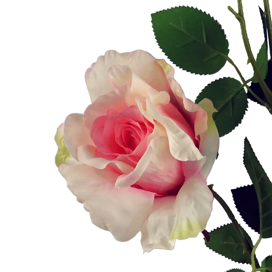 Pack of 6 x 80cm Artificial Pink Rose Stem - 18 flowers - Image 4