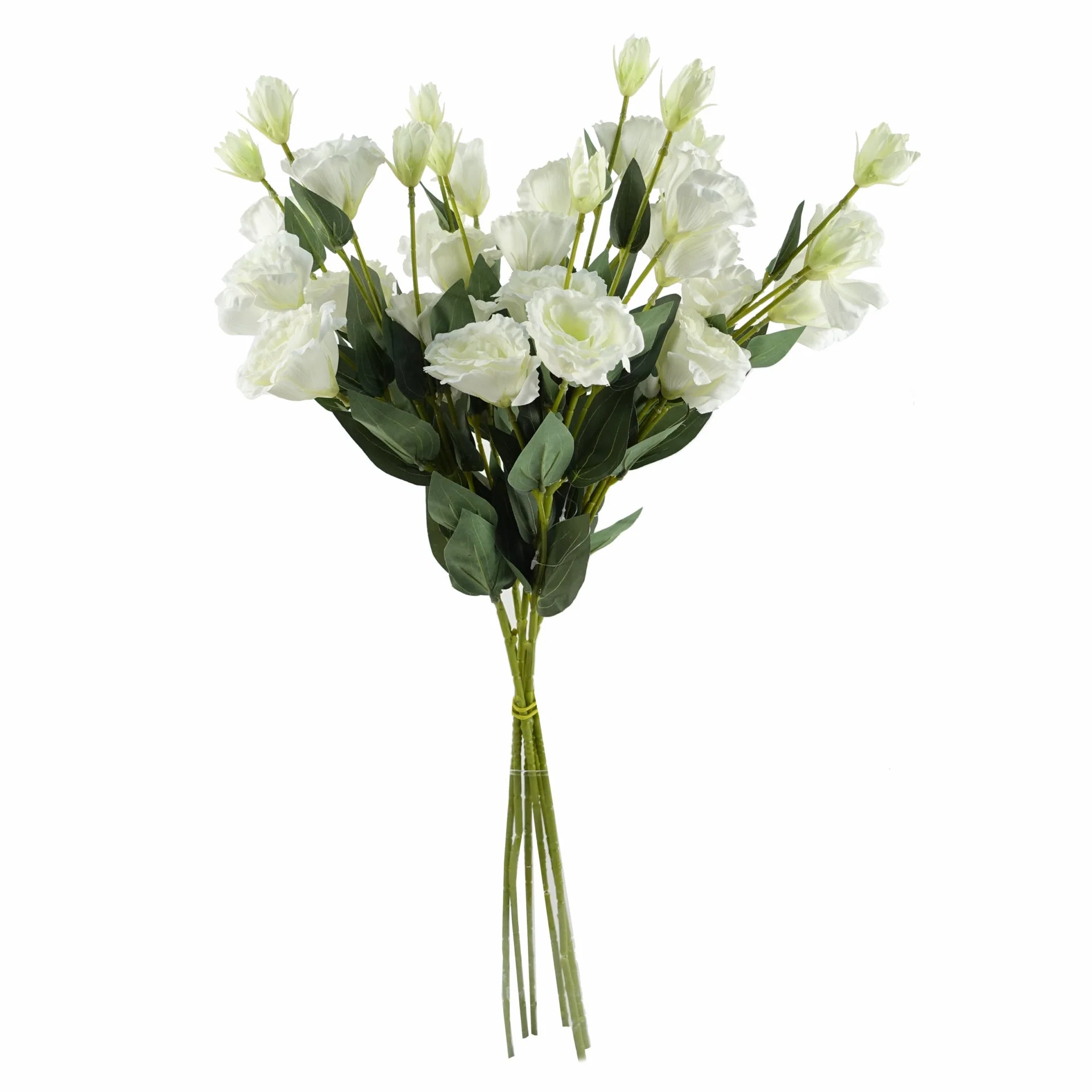 Pack of 6 x 80cm Artificial White Wild Rose Stem - 36 Flowers - Image 2