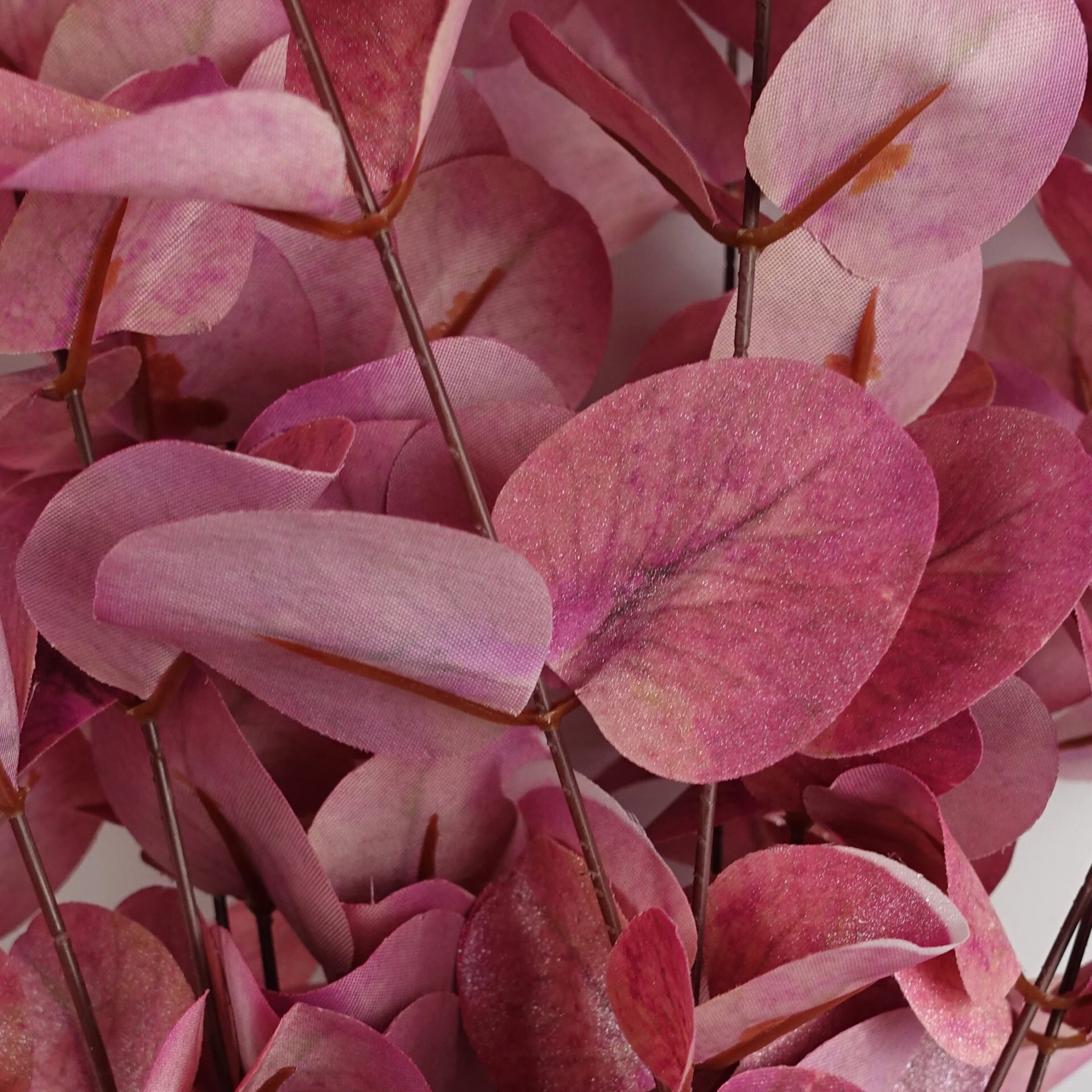 Pack of 6 x 80cm Pink Eucalyptus Foliage Stem - Image 2