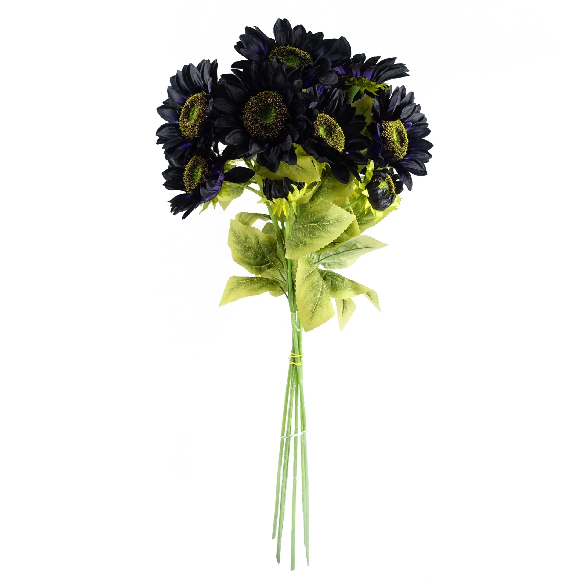 Pack of 6 x 88cm Purple Artificial Sunflower - 18 heads - Image 3