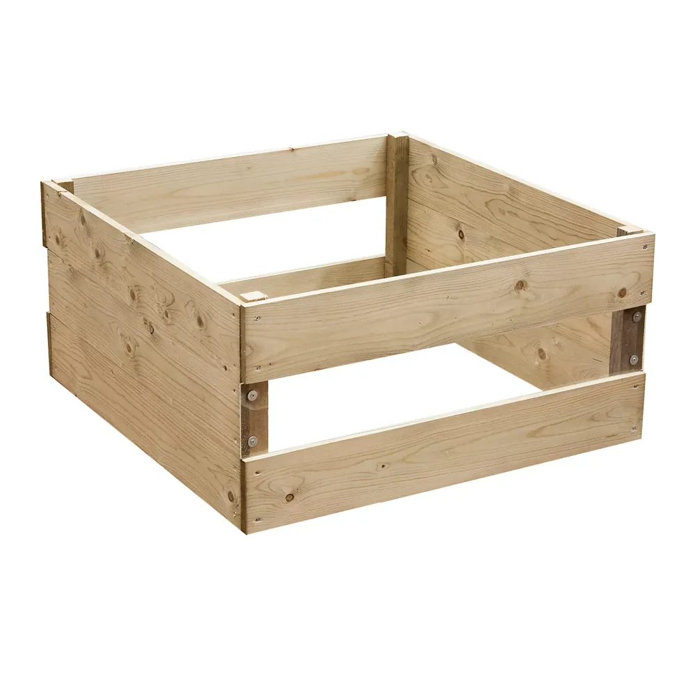 Premium Double Window Wood Raised Bed - Image 2