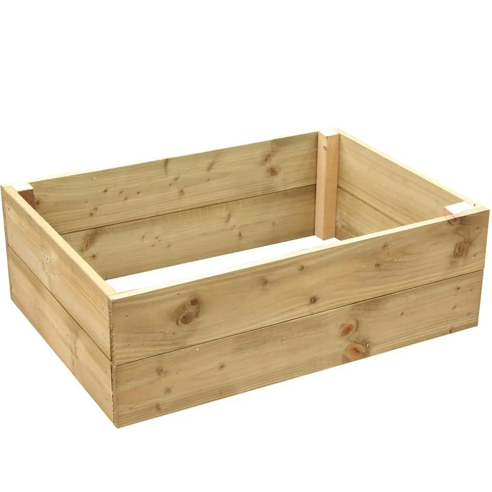 Premium Rectangular Wood Raised Bed - Image 6