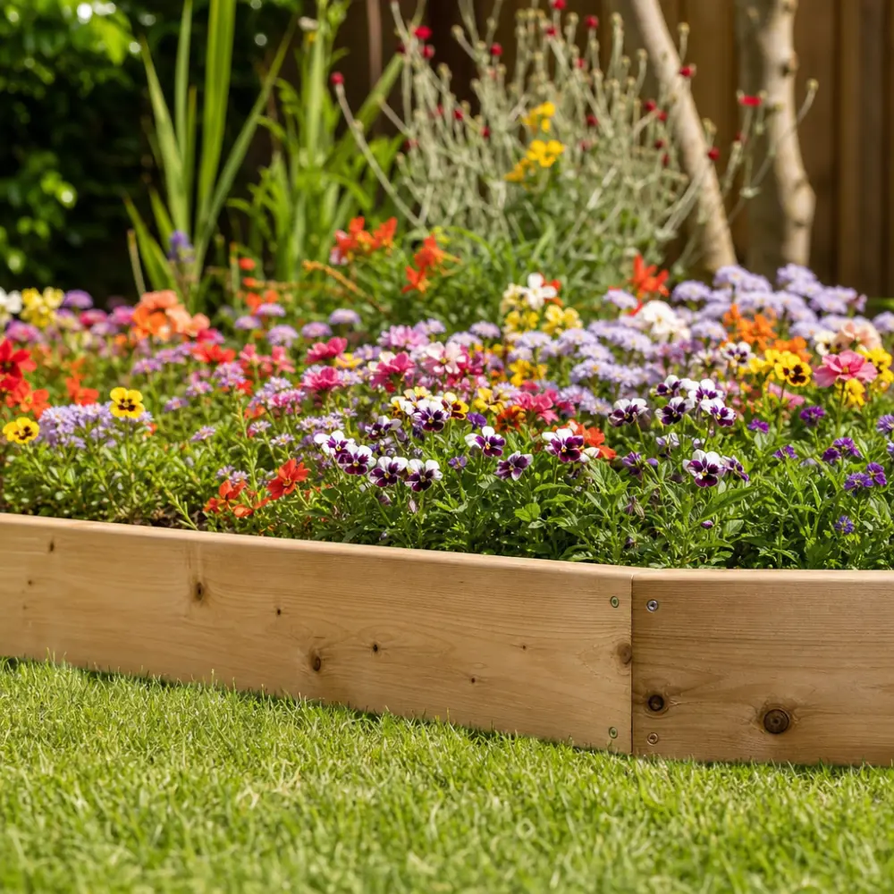 Premium Wood Lawn Edging