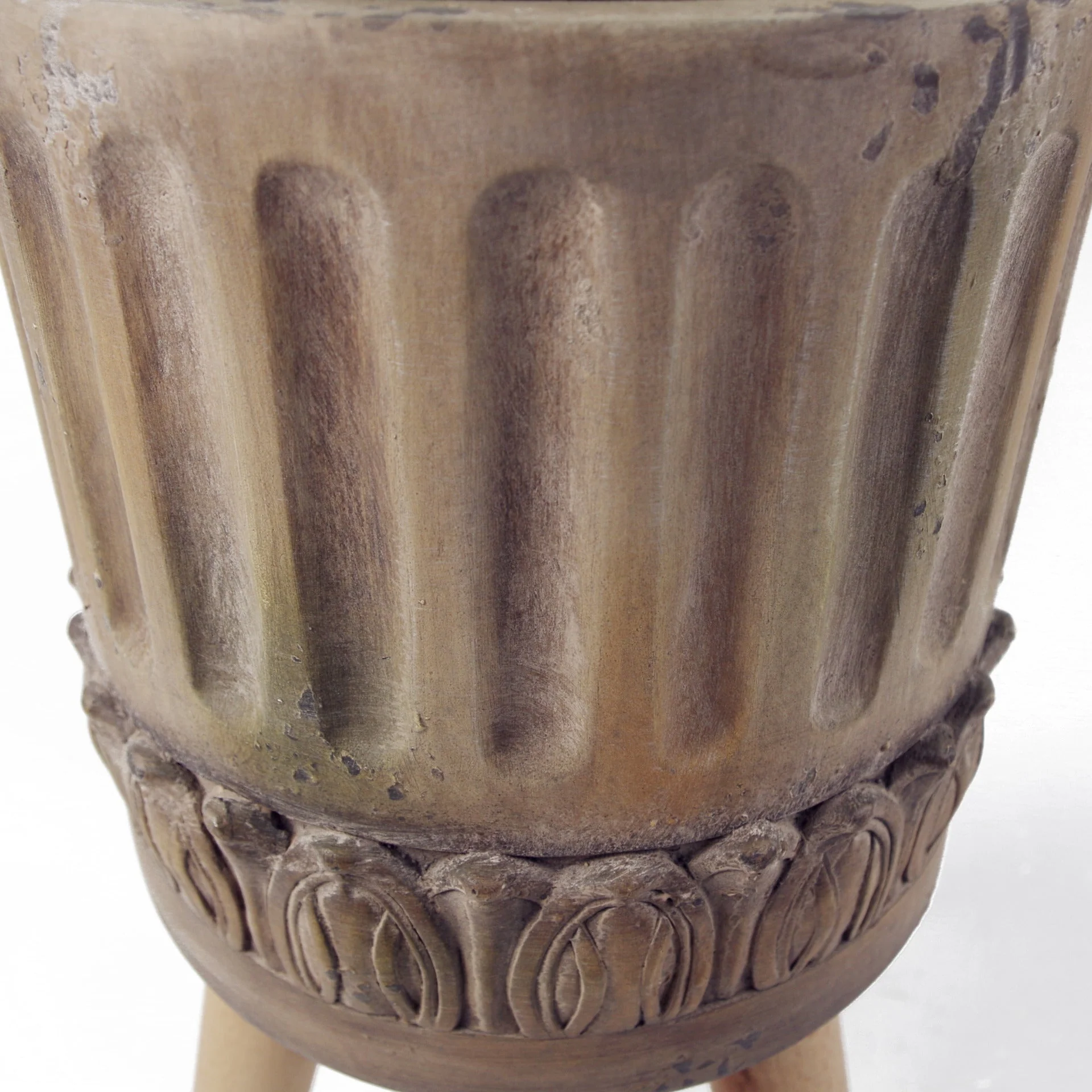 Ridged Composite Planter with Stand - Image 4