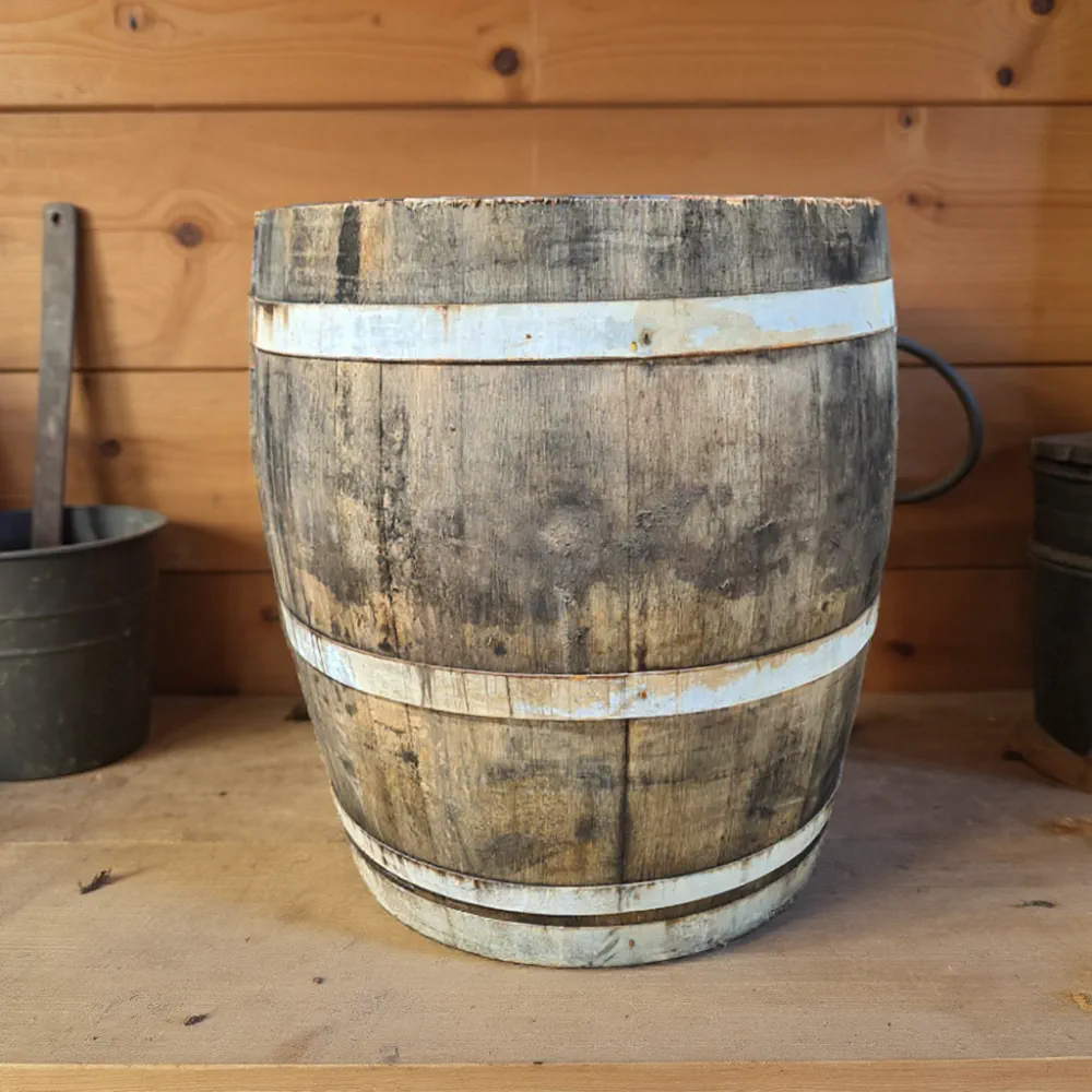 Rustic Oak Barrel Tree / Herb / Bedding Planter - Image 106
