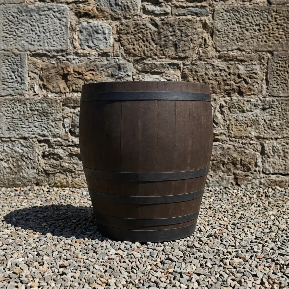 Rustic Oak Barrel Tree / Herb / Bedding Planter - Image 114