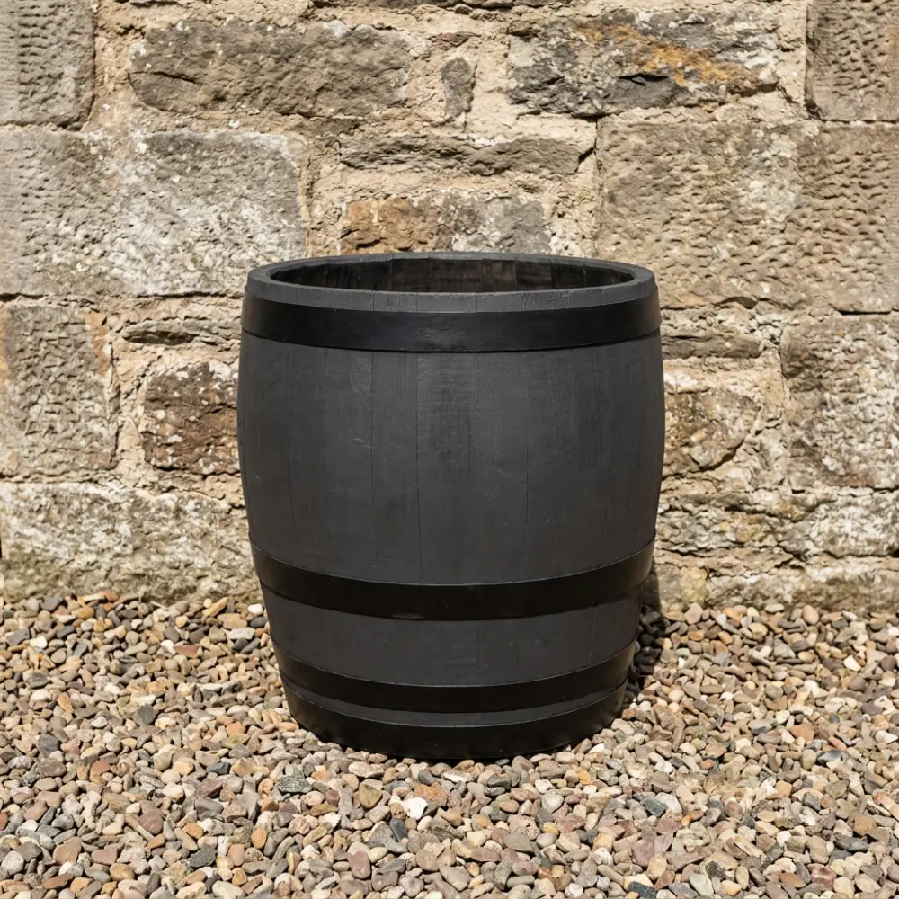 Rustic Oak Barrel Tree / Herb / Bedding Planter - Image 116