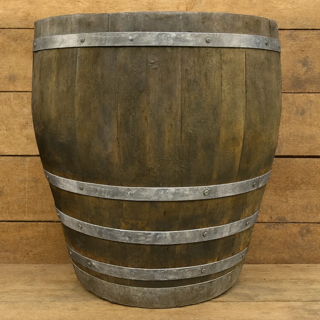 Rustic Oak Barrel Tree / Herb / Bedding Planter - Image 129