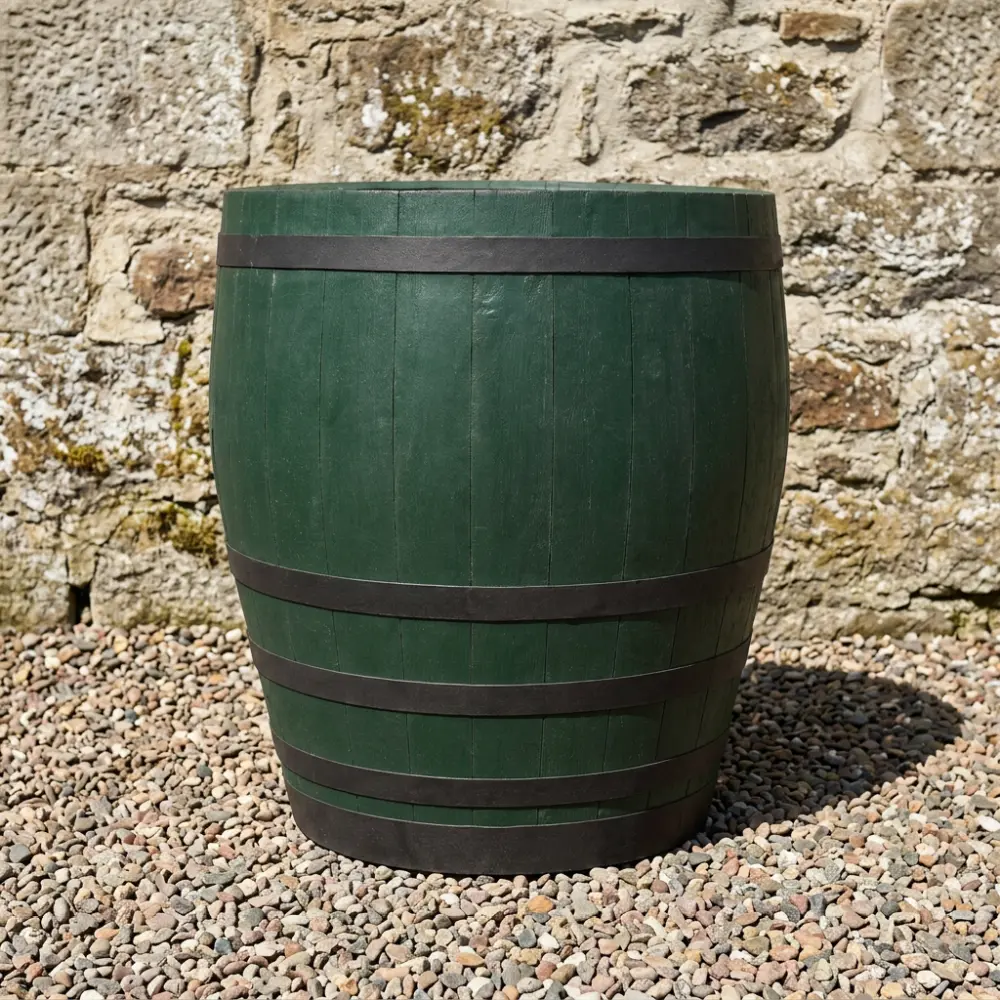 Rustic Oak Barrel Tree / Herb / Bedding Planter - Image 132