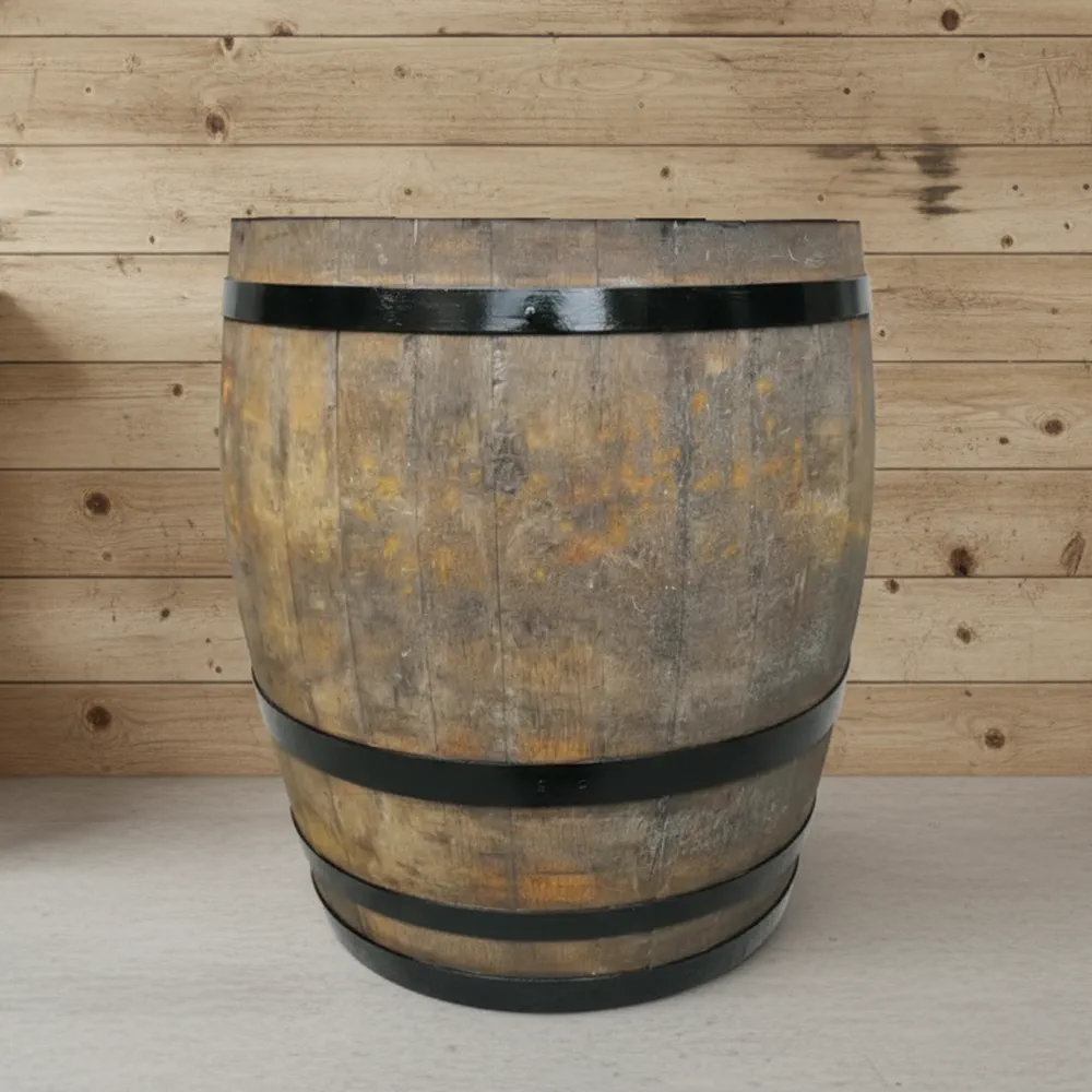 Rustic Oak Barrel Tree / Herb / Bedding Planter - Image 140