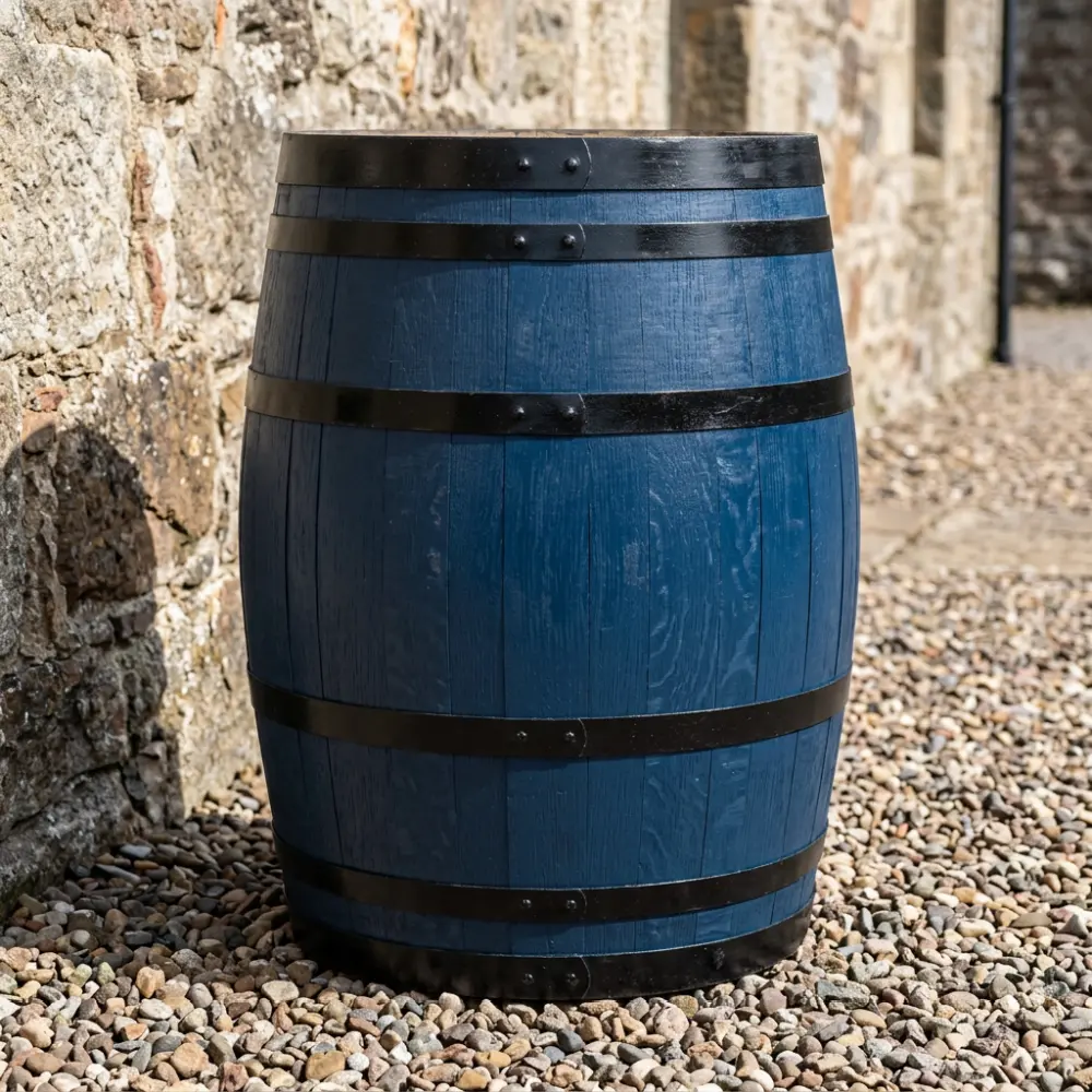 Rustic Oak Barrel Tree / Herb / Bedding Planter - Image 154